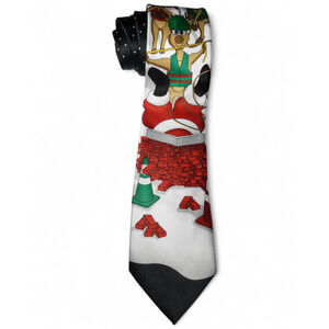 NWT Holiday Traditions Reindeer‎ at Work Christmas Holiday Men's Neck Tie